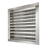 12 in. x 12 in. Aluminum Wall Louver Static Vent in White - Super Arbor