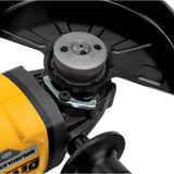 FLEXVOLT 60-Volt MAX Lithium-Ion Cordless Brushless 4-1/2 in. Angle Grinder with Battery 2Ah, Charger and Contractor Bag