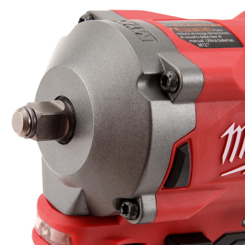 M12 FUEL 12-Volt Lithium-Ion Brushless Cordless Stubby 3/8 in. Impact Wrench & Ratchet Combo Kit (2-Tool) - Super Arbor