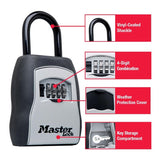 Master Lock 5400D Set Your Own Combination Portable Lock Box, 5 Key Capacity, Black