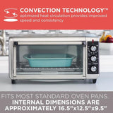BLACK+DECKER 8-Slice Stainless Steel Convection Toaster Oven (1500-Watt)