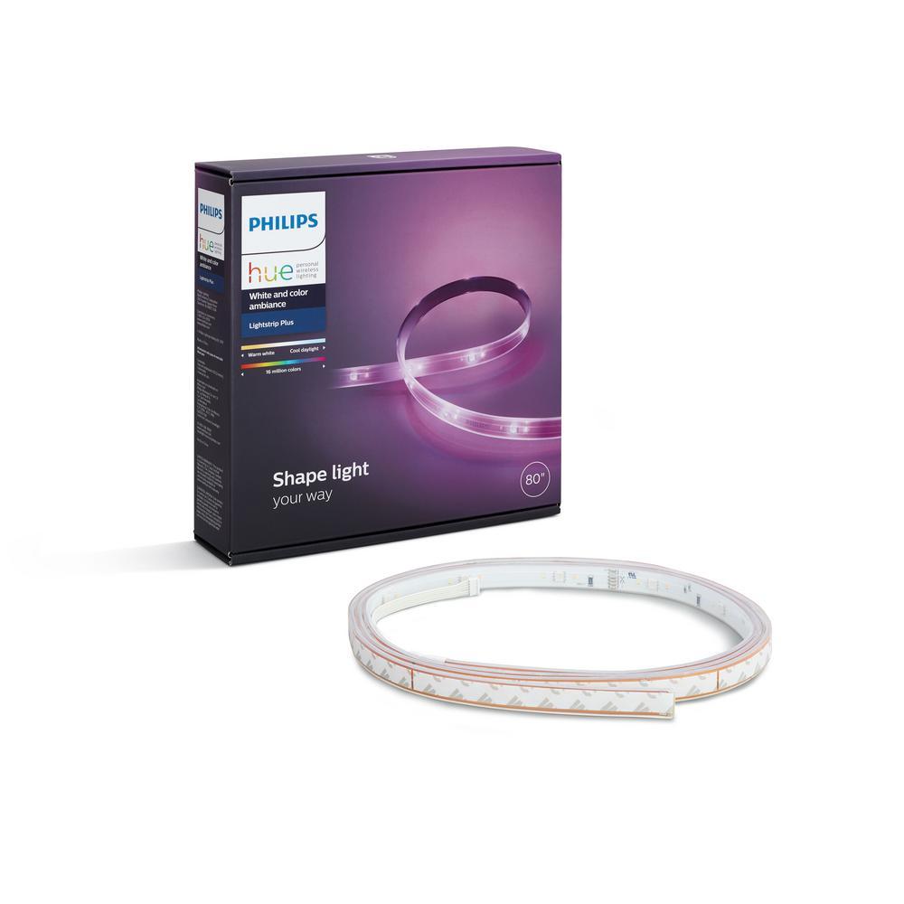 White and Color Ambiance LED Dimmable Light Strip Plus Smart Wireless Light (80") - Super Arbor