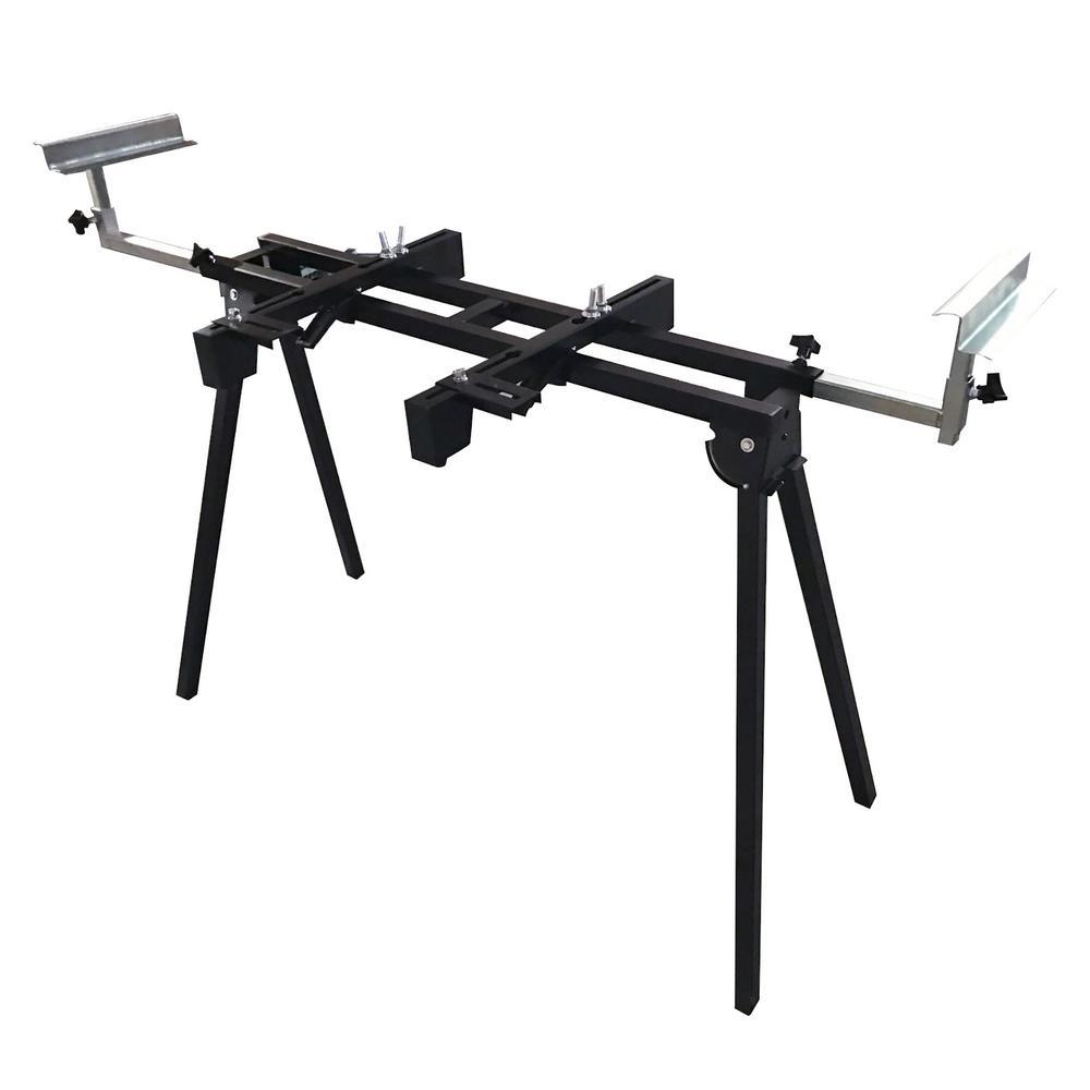 96 in. Folding Miter Saw Work Stand with Quick Mounts - Super Arbor