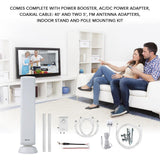 Smart Panel Antenna with Smart Boost System High Gain and Built-In 4G LTE Filter, Long Range Multi-Directional Reception - Super Arbor