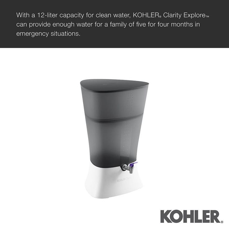 Clarity Explore Recreational Water Filter Cartridge System in Charcoal Ombre
