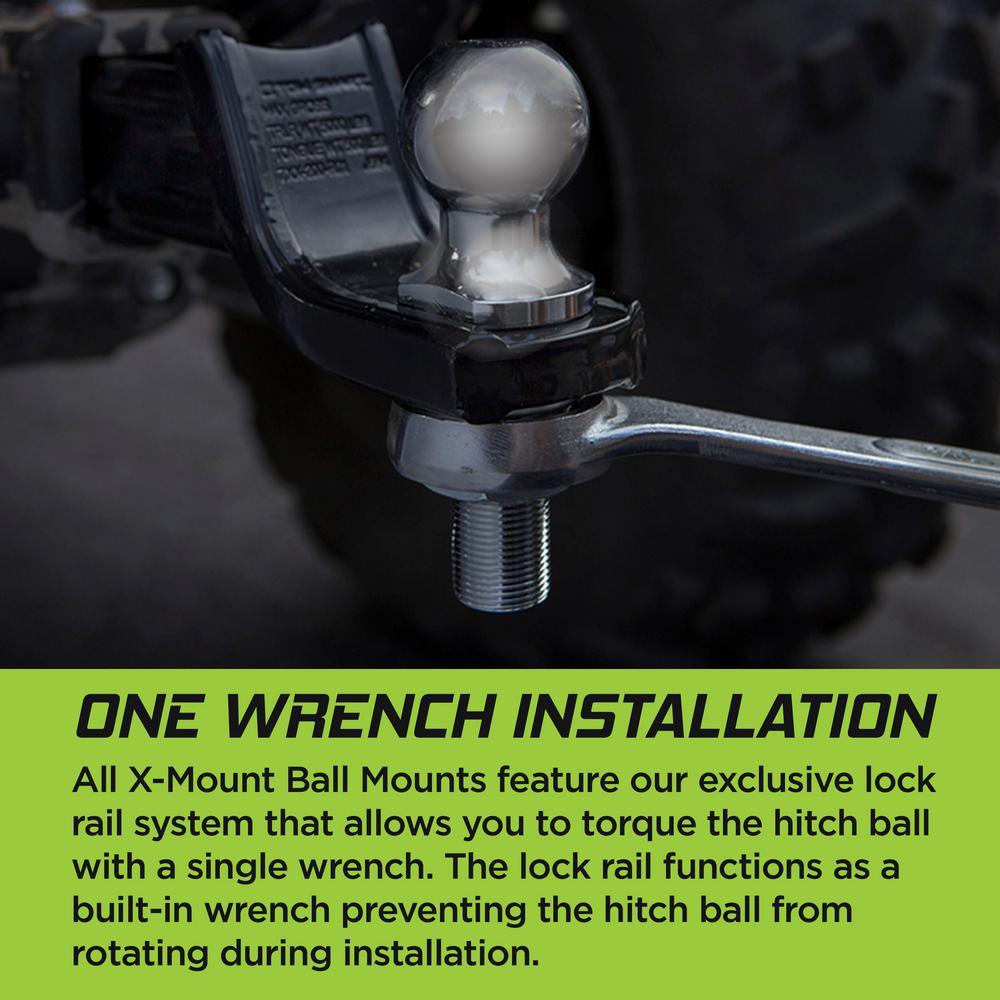 TowSmart 12,000 lb. Capacity 2-5/16 in. Ball x 1-1/4 in. Shank Diameter x 2-1/2 in. Shank Length Chrome Hitch Ball - Super Arbor
