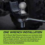 TowSmart 12,000 lb. Capacity 2-5/16 in. Ball x 1-1/4 in. Shank Diameter x 2-1/2 in. Shank Length Chrome Hitch Ball - Super Arbor