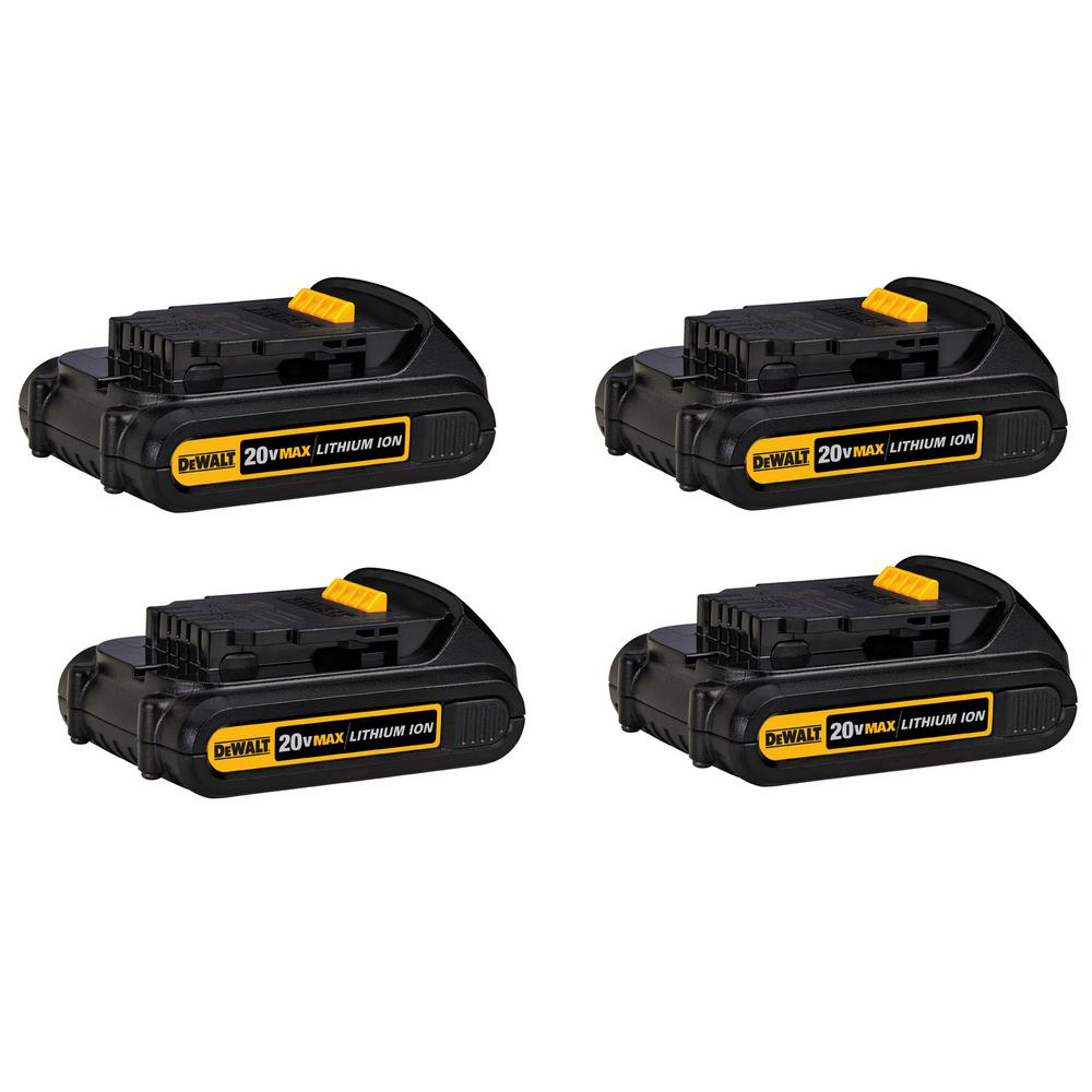 20-Volt MAX Compact Lithium-Ion 4.0Ah Battery Pack (2-Pack)