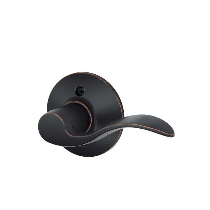 Schlage Accent Traditional Aged Bronze Dummy Lever – Right Handed
