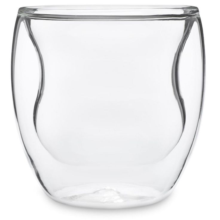 Curva Artisan Series 8 oz. Double Wall Beverage Glasses and Tumblers (Set of 4)
