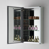 15 in. W x 52 in. H x 5 in. D Frameless Recessed or Surface-Mounted Bathroom Medicine Cabinet - Super Arbor