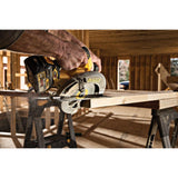 FLEXVOLT 60-Volt MAX Lithium-Ion Cordless Brushless 7-1/4 in. Circular Saw with (2) Batteries 2Ah, Charger and Case - Super Arbor