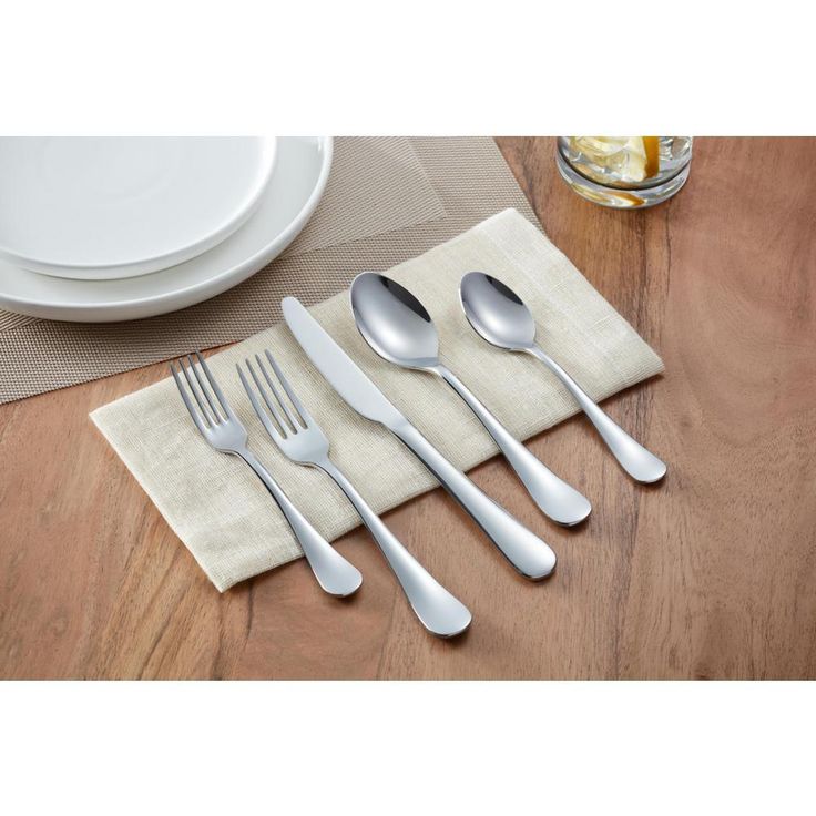 Maywood 45-Piece Stainless Steel Flatware Set (Service for 8)
