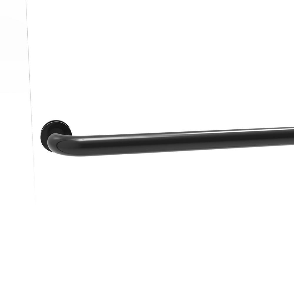 Rotolo 60 in. x 57 in. Semi-Frameless Sliding Bathtub Door in Matte Black - Super Arbor