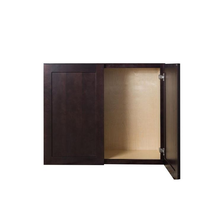 Bremen Ready to Assemble 30x30x12 in. Shaker Wall Cabinets with 2-Door and 2 Adjustable Shelves in Espresso