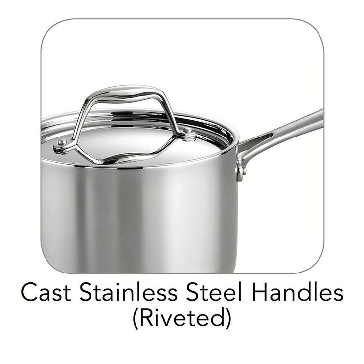 Gourmet Tri-Ply Clad 2 qt. Stainless Steel Sauce Pan with Lid