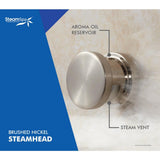 Oasis 10.5kW QuickStart Steam Bath Generator Package with Built-In Auto Drain in Polished Brushed Nickel - Super Arbor