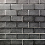 Divine Gunmetal 3 in. x 6 in. Polished Ceramic Subway Tile (32 Pieces, 4 Sq. Ft. / Case)