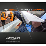 4 ft. L x 6 in. W Stainless Steel Micro-Mesh Gutter Guard (3-Pack) - Super Arbor
