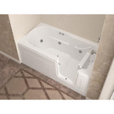 HD Series 60 in. Right Drain Step-In Walk-In Whirlpool Bath Tub with Low Entry Threshold in White - Super Arbor