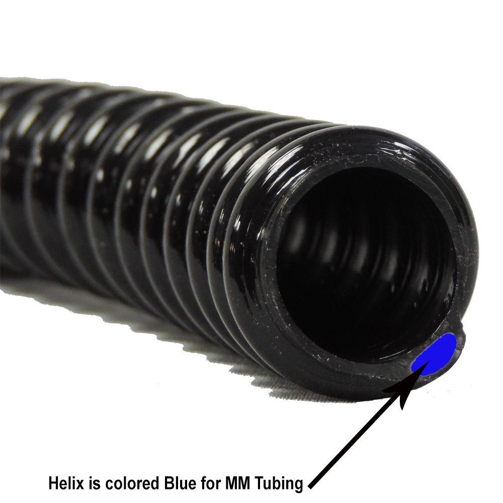 1 in. Dia x 50 ft. MM Sizing Black Non Kink, Corrugated, Flexible PVC Pond Tubing
