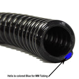 2 in. Dia x 100 ft. MM Sizing Black Non Kink, Corrugated, Flexible PVC Pond Tubing - Super Arbor