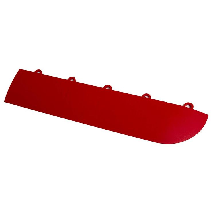 MotorDeck 12 in. x 3 in. Red Modular Edging Kit Female (22-Piece, Includes 2 Corner Edges)