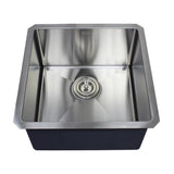 Undermount 16-Gauge Stainless Steel 18 in. x 18 in. x 10 in. Single Bowl Kitchen Bar Sink