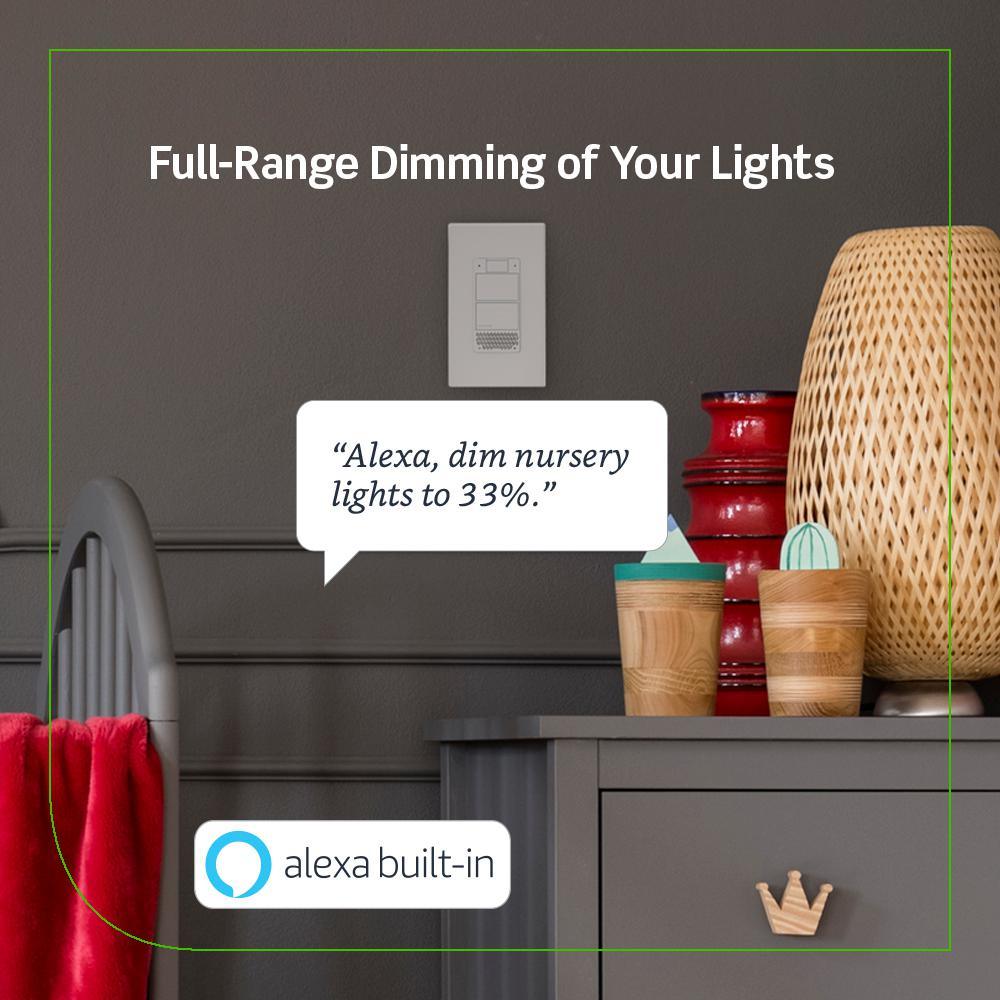 Decora Smart Wi-Fi Voice Dimmer with Amazon Alexa Built-In No Hub Required - Super Arbor