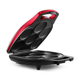 1200-Watt Metallic Red 6-Piece Arepa Maker