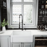 Zurich Single-Handle Pull-Down Sprayer Kitchen Faucet with Soap Dispenser in Matte Black - Super Arbor