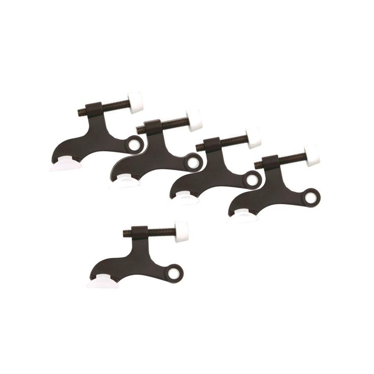Oil Rubbed Bronze Hinge Pin Door Stop for Hollow Core Doors Value Pack (5 per Pack)