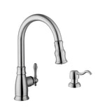 All-in-One Undermount 18-Gauge Stainless Steel 24 in. 0-Hole Single Bowl Bar Sink with Pull Out Faucet