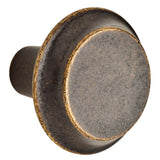 Mizuna 1-3/8 in. (35 mm) Warm Chestnut Round Cabinet Knob