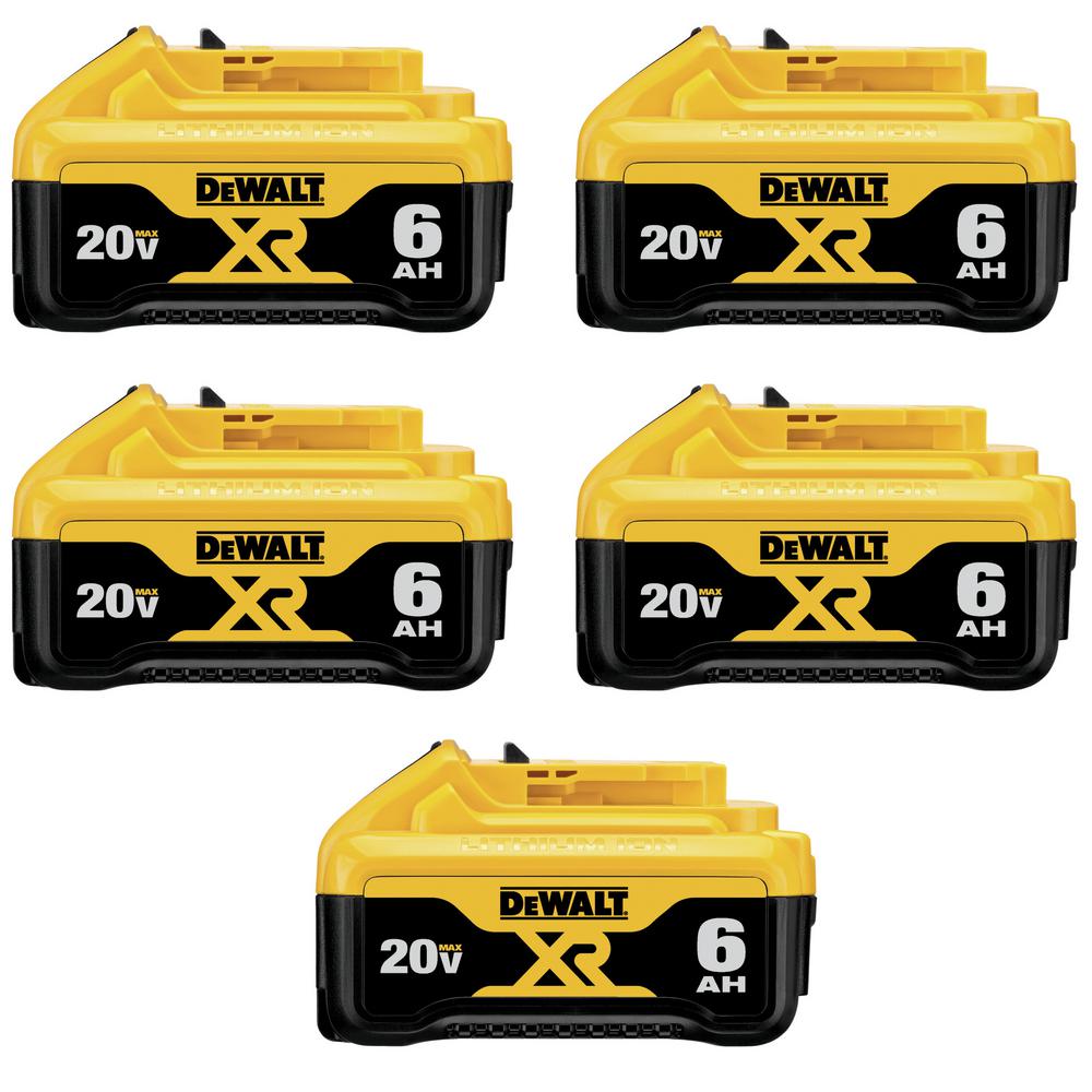 20-Volt MAX XR Premium Lithium-Ion 5.0Ah Battery Pack (4-Pack)