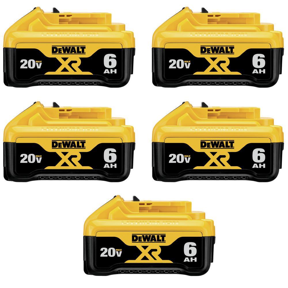 20-Volt MAX XR Premium Lithium-Ion 6.0Ah Battery Pack (9-Pack) - Super Arbor