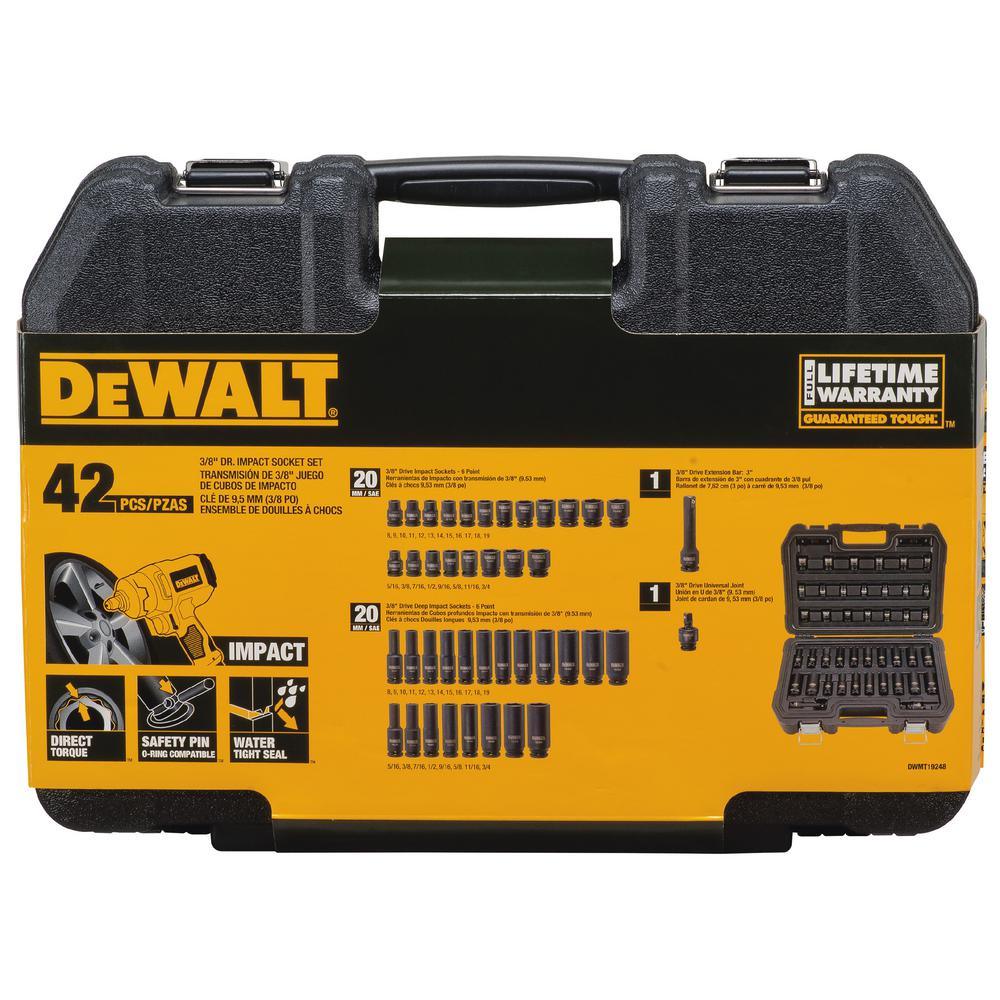 3/8 in. Drive Impact Socket Set (42-Piece) - Super Arbor