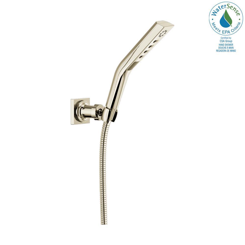 Pivotal 3-Spray 1.8 in. Single Wall Mount Handheld H2Okinetic Shower Head in Matte Black - Super Arbor