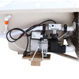 Mariposa 5 ft. Whirlpool Tub with Integral Farmhouse Apron Right-Hand Drain and Heater in White - Super Arbor