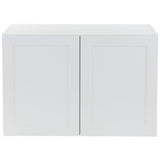 Cambridge Shaker Assembled 36x18x24.5 in. Refrigerator Wall Cabinet with 2 Soft Close Doors in White - Super Arbor