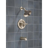 Single-Handle 1-Spray Tub and Shower Faucet in Brushed Nickel (Valve Included) - Super Arbor