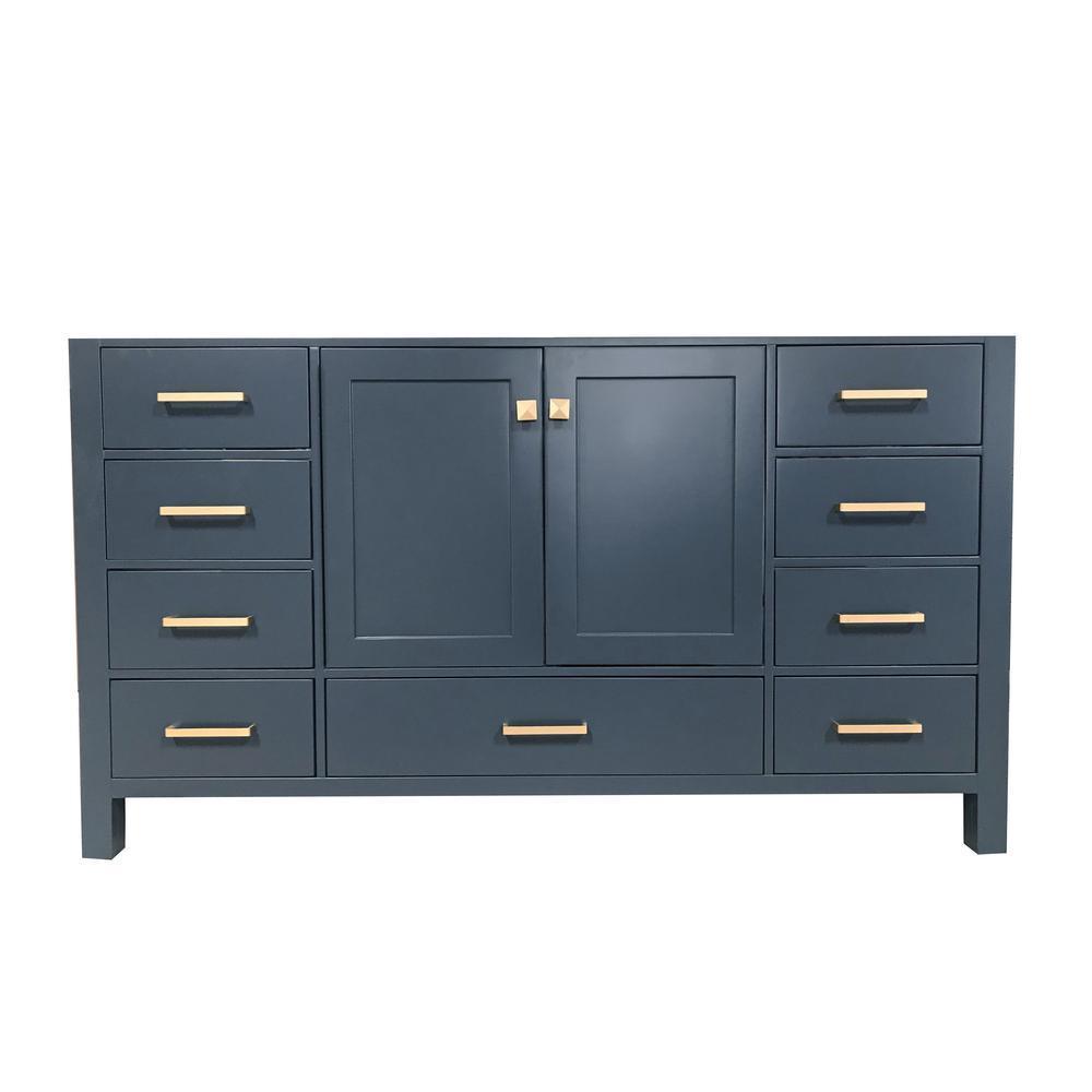 Cambridge 42 in. W Vanity Cabinet Only in White - Super Arbor