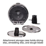 Stack & Snap 8-Cup 3-Speed Silver Food Processor with Built-in Bowl Scraper