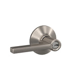 Latitude Matte Black Keyed Entry Door Lever - Super Arbor