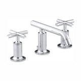 Purist 8 in. Widespread 2-Handle Mid-Arc Bathroom Faucet in Vibrant Modern Brushed Gold - Super Arbor
