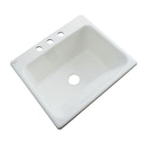 Kensington Drop-In Acrylic 25 in. 3-Hole Single Bowl Utility Sink in Ice Grey - Super Arbor