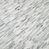 MSI Alaska Gray Split Face 12 in. x 12 in. x 10 mm Textured Marble Mesh-Mounted Mosaic Tile (10 sq. ft. / case)