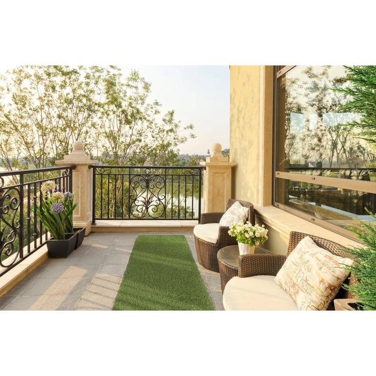 TrafficMaster 26 in. x 36 ft. Green Artificial Grass Runner Rug