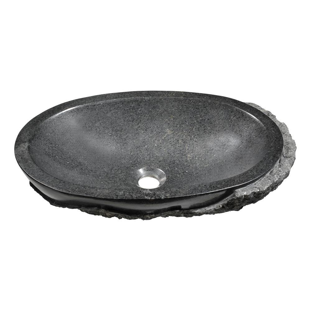 Dragons Peak Vessel Sink in Mandy Black - Super Arbor