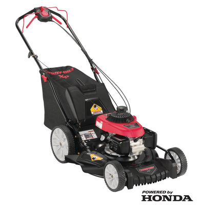 Troy-Bilt XP 21 in. 160 cc Honda Gas Walk Behind Self Propelled Lawn Mower with High Rear Wheels, 3-in-1 TriAction Cutting System - Super Arbor